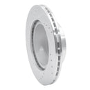 R1 89-92 Toyota Cressida Front Right Drilled & Slotted Silver Brake Rotor