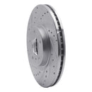 R1 03-19 Infiniti FX35 Front & Rear Drilled & Slotted Silver Brake Rotor Set