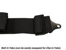 PRP 5.2 Cam-Lock Harness w/ Ratchet Lap Belt - Black