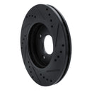 R1 11-19 Ford Figo (Mexico) Front Left Drilled & Slotted Black Brake Rotor
