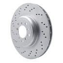 DFC 08-13 BMW 1 Series M Left Front Drilled GeoSPEC Coated Rotor