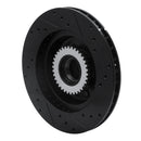R1 91-96 Buick COMMERCIAL CHASSIS Front Left Drilled & Slotted Black Brake Rotor