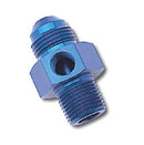 Russell Performance -6 AN Flare to 3/8in Pipe Pressure Adapter (Blue)