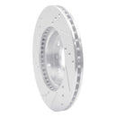 R1 00-05 Toyota MR2 Spyder Front Right Drilled & Slotted Silver Brake Rotor
