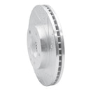 R1 95-06 Mazda Millenia Front Right Drilled & Slotted Silver Brake Rotor
