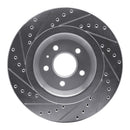 R1 12-20 Audi A6 Front & Rear Drilled & Slotted Silver Brake Rotor Set