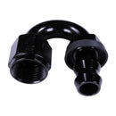 Russell 8AN Twist-Lok 180 Degree Hose End - Black