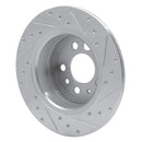 R1 74-95 Volvo 242 Rear Drilled & Slotted Silver Brake Rotor Set
