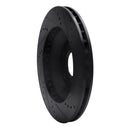 R1 88-96 Chevrolet Corvette Right Front Drilled & Slotted Black Brake Rotor
