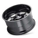 Cali Off-Road 9111 Sevenfold 20x12 / 6x139.7 BP / -51mm Offset / 106mm Hub Gloss Black Milled Wheel