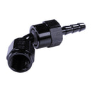 Russell 4AN ProClassic Crimp 60 Degree Hose End - Black