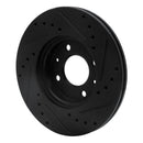 R1 12-25 Dodge Attitude (Mexico) Front and Rear Drilled & Slotted Black Rotor Kit