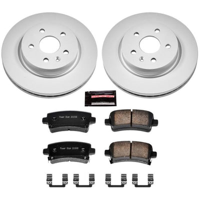 Power Stop 13-19 Cadillac XTS Front & Rear Z17 Coated Brake Kit