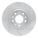 R1 03-08 Cadillac SEVILLE Front Right Drilled & Slotted Silver Brake Rotor