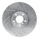 R1 07-19 BMW X5 Front & Rear Drilled & Slotted Silver Brake Rotor Set