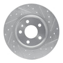 R1 08-12 Audi A4 Front & Rear Drilled & Slotted Silver Brake Rotor Set