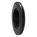 R1 19-25 Ram 1500 Front Drilled & Slotted Black Brake Rotor Set