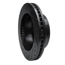 R1 05-12 Ford F-250 4WD (Super Duty) Front Right Drilled & Slotted Black Brake Rotor