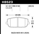 Hawk Talon 2006 Ford Fusion Drilled and Slotted Rear Brake Rotor Set