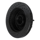 R1 86-94 Ford E-250 Econoline Club Wagon Front Right Drilled & Slotted Black Brake Rotor