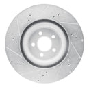 R1 15-23 Ford Mustang Front & Rear Drilled & Slotted Silver Brake Rotor Set