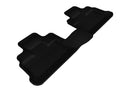3D MAXpider 2007-2013 Jeep Wrangler JK Unlimited Kagu 1st & 2nd Row Floormats - Black