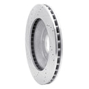 R1 88-96 Chevrolet Corvette Left Front Drilled & Slotted Silver Brake Rotor
