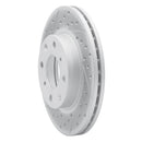 R1 90-00 Honda Civic Del Sol Front Left Drilled & Slotted Geo-Carbon Rotor