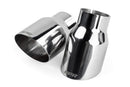 APR Single-Walled 3.5in Slash-Cut Tips - Polished Silver - Set of 2
