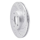 R1 10-13 Ford Transit CONNECT Front Right Drilled & Slotted Silver Brake Rotor
