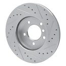 R1 99-08 BMW 325CI (USA/Canada) Front Left Drilled & Slotted Silver Brake Rotor