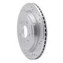 R1 14-19 Cadillac CTS Front & Rear Drilled & Slotted Silver Brake Rotor Set