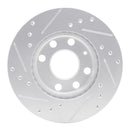 R1 88-20 Chevrolet CHEVY (Mexico) Front Right Drilled & Slotted Silver Brake Rotor