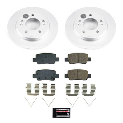 Power Stop 21-23 Hyundai Elantra Front and Rear Z17 Coated Brake Kit