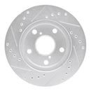 R1 91-95 Toyota MR2 Front & Rear Drilled & Slotted Silver Brake Rotor Set