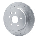 R1 13-20 Lexus RC300 Front & Rear Drilled & Slotted Silver Brake Rotor Set