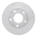 R1 1982-1988 Pontiac Firebird Rear Drill & Slot Silver Rotors