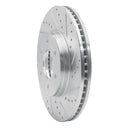 R1 06-09 Chevrolet TrailBlazer Front & Rear Drilled & Slotted Silver Brake Rotor Set