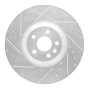 R1 20-24 Jaguar E-Pace Front & Rear Drilled & Slotted Silver Brake Rotor Set
