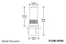 Diode Dynamics P13W HP48 LED - Cool - White (Pair)