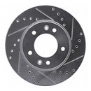 R1 86-91 Mazda RX-7 Front & Rear Drilled & Slotted Silver Brake Rotor Set