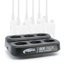 Rugged Radios 6-Pack Bank Charger for Handheld Radios R1