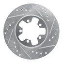R1 84-88 Nissan 300ZX Front & Rear Drilled & Slotted Silver Brake Rotor Set