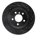 R1 07-20 BMW 428i Front & Rear Drilled & Slotted Black Brake Rotor Set