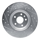 R1 20-22 Jaguar E-Pace Front & Rear Drilled & Slotted Silver Brake Rotor Set