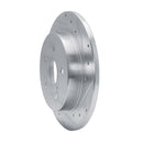 R1 15-25 Lexus ES250 Rear Right Drilled & Slotted Silver Brake Rotor