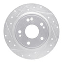 R1 18-25 Honda Accord Front & Rear Drilled & Slotted Silver Brake Rotor Set