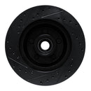 R1 74-84 Chrysler Imperial Front Right Drilled & Slotted Black Brake Rotor