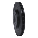R1 03-08 Infiniti G35 Front & Rear Drilled & Slotted Black Brake Rotor Set