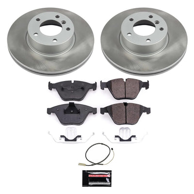 Power Stop 13-15 BMW X1 Front and Rear Semi-Coated Rotor Kit